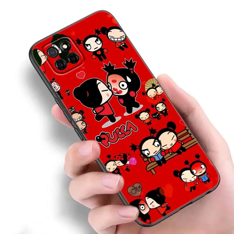 Pucca And Garu Phone Case For Samsung A13 A22 A24 A32 4G A23 A25 A34 A35 A52S A53 A54 A55 A73 5G A12 A14 A15 A31 A33 A50 A51 A72