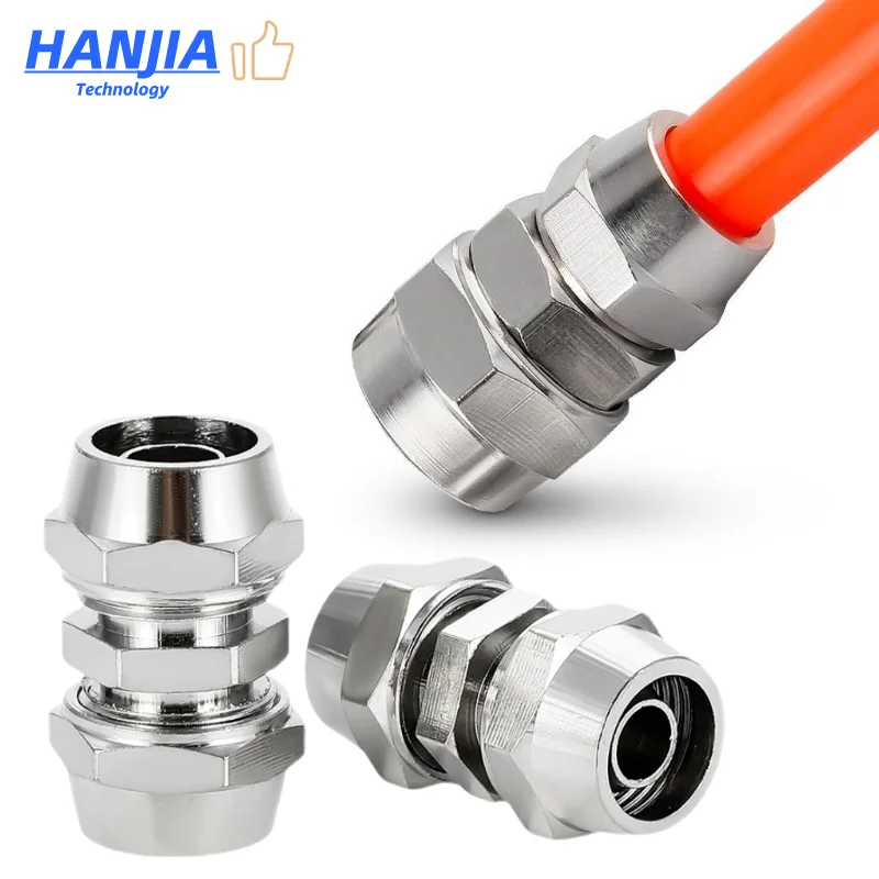 1pcs Pneumatic Fast Twist Fittings Air Tube Straight Push in Connectors Quick Fittings For 4/6/8/10/12/16mm Hose Tube