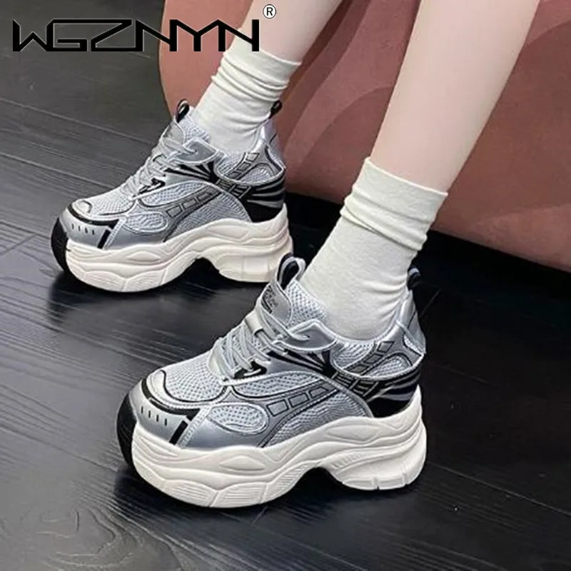 

Women's Luxary Sneakers Mesh Breathable Shoes for Women Sports Running Casual Ladies Fitness Vulcanize Shoes Baskets zapatillas