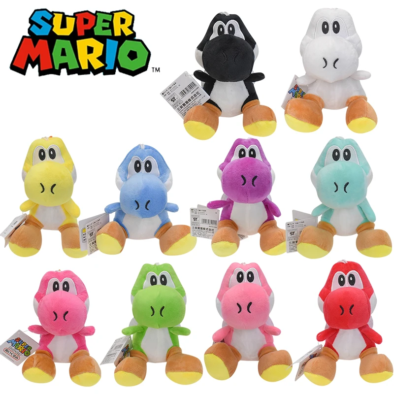 Фото Kawaii Mario Bros аниме периферийные плюшевые брелки милые Yoshi периферия мягкая подвеска Peluche ACG куклы Рождественский подарок для детей