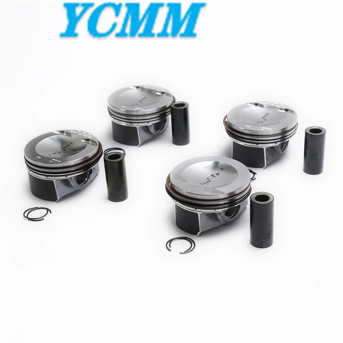 06K107065C 4x Piston & Piston Ring Kit EA888 MK3 2.0T STD+0.5mm 83mm 23mm For Audi A3 Q2 Q3 TT VW Golf Passat Arteon Seat Skoda