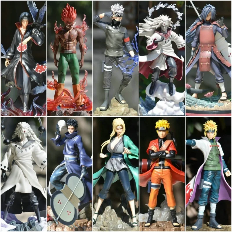 

Naruto Handheld Anime Action Figure Blind Box Nine Tailed Naruto Sho Organization Model Uchiha Sasuke Ornament Christmas Gifts