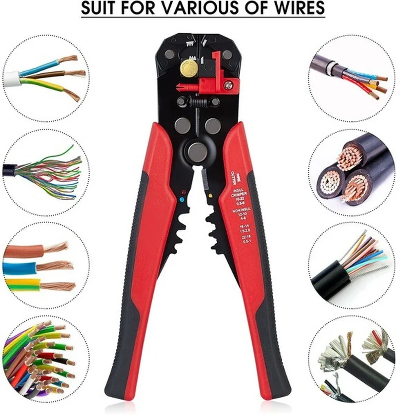 280PCS Tips Crimping Cable Connector Ring Terminal Tubular Cable Shoes Crimp Terminals Hand Pliers Car Tool Set