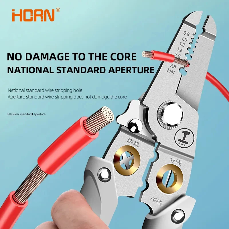 Wire stripper Multifunctional electrical pliers Split-wire winding and peeling pliers New pliers press pliers Wholesale wire