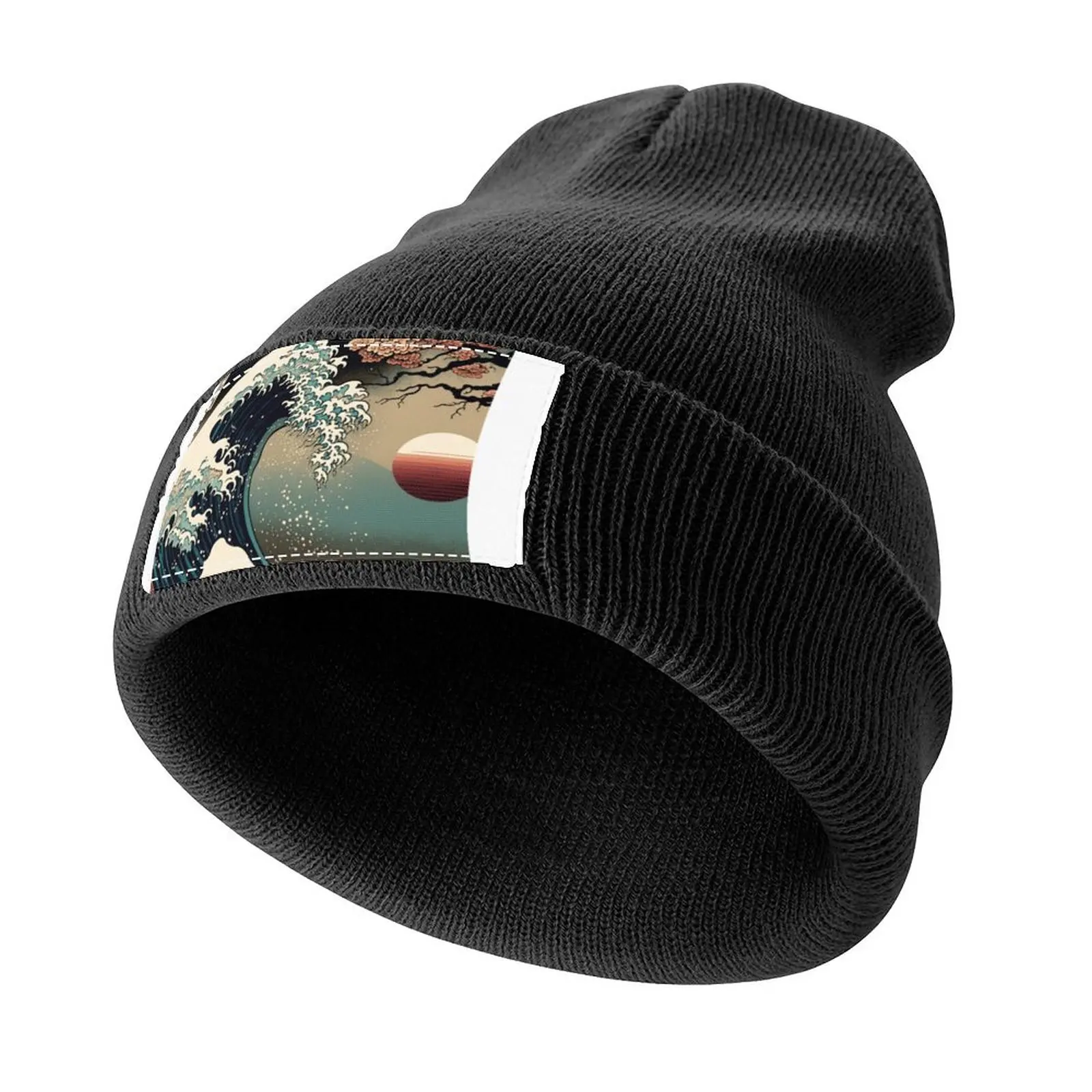 The Great Wave of Japan Knitted Cap Beach Outing Hip Hop Hat Luxury Brand Men Golf Wear Women's