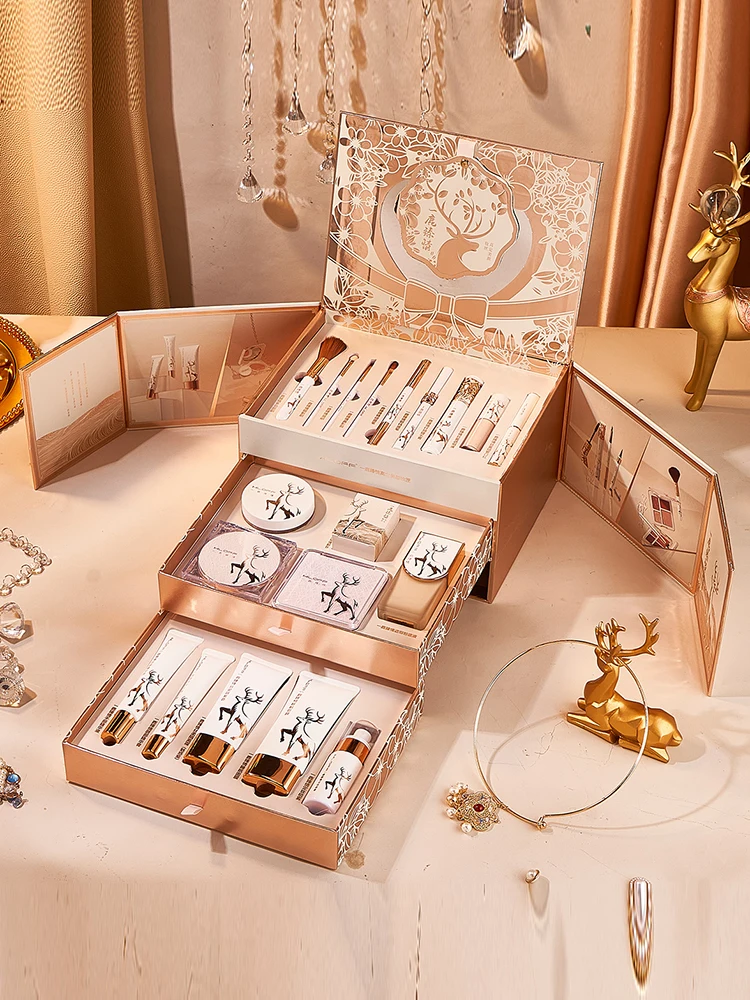 Perfect Deer Has Your Diary, A Beauty Kit, Lipstick Set, Big-name High-end Cosmetic , Makeup Gift Box.