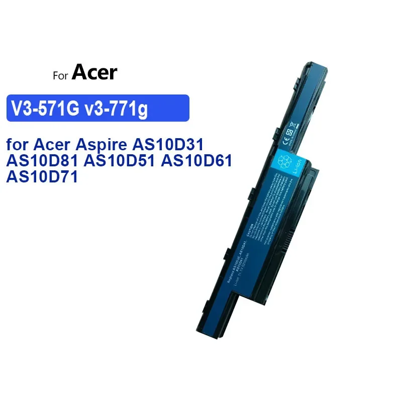 YKaiserin Battery V3-571G v3-771g for Acer Aspire AS10D31 AS10D81 AS10D51 AS10D61 AS10D71 AS10D75 5741 5742 5750 5551G 5560G