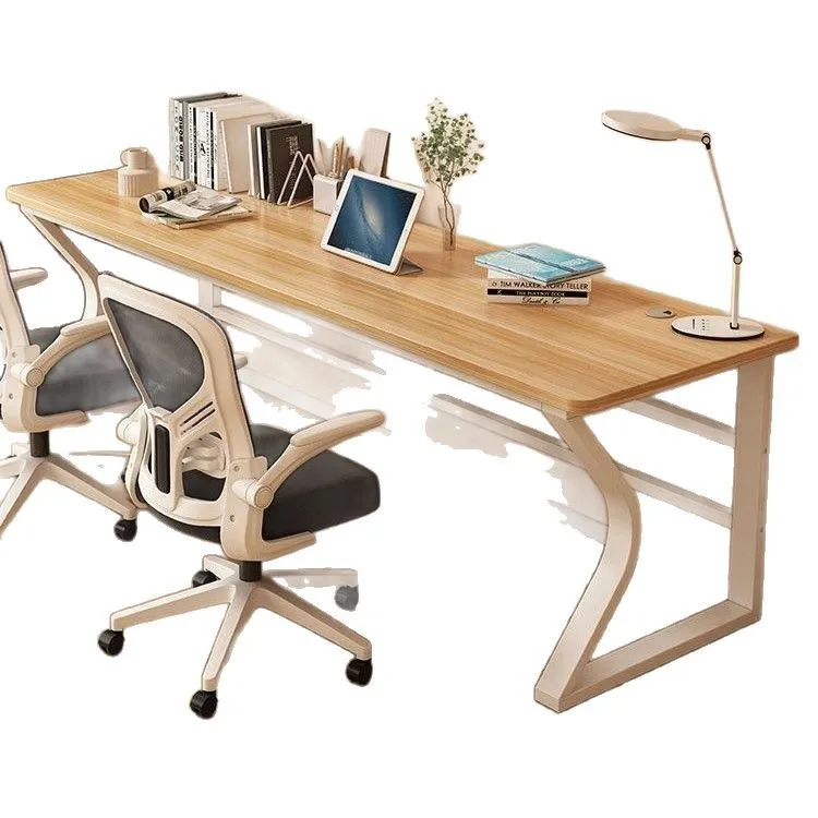 

-For Computer Desk Desktop Student Household Double Study Desk Writing Desk Small Unit Simple Modern&