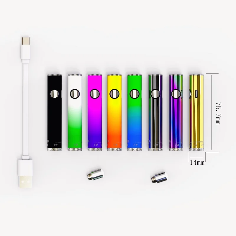 1 pcs, 14mm Side Charging, 510 Thread Battery, Adjustable Voltage, DIY Soldering Iron, Hot Knife, Repair Heating Tool