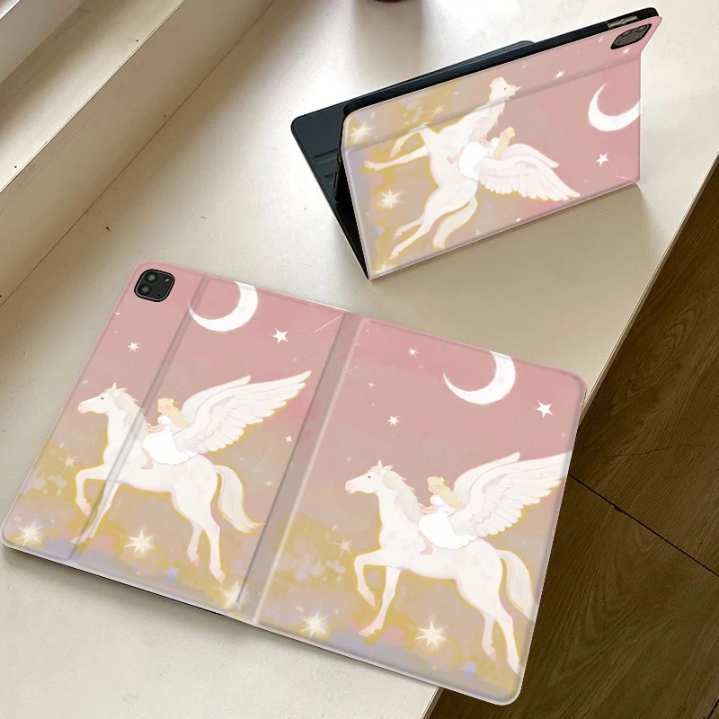 

A princess is riding a horse TABLET CASE FOR iPad pro 10/11-Inch 2020/6th/7th /8th /Air 3rd/Air 4th/9th gen/Air 5th Gen 2022/Air