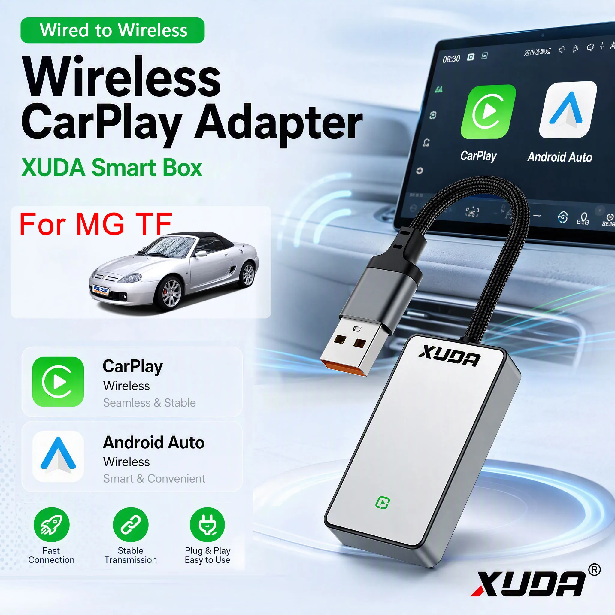 xuda-apple-carplay-android-auto-smart-box-for-mg-tfwifi-btmusic-multilingual-google-map-spotify-waze-voice-navigation-control