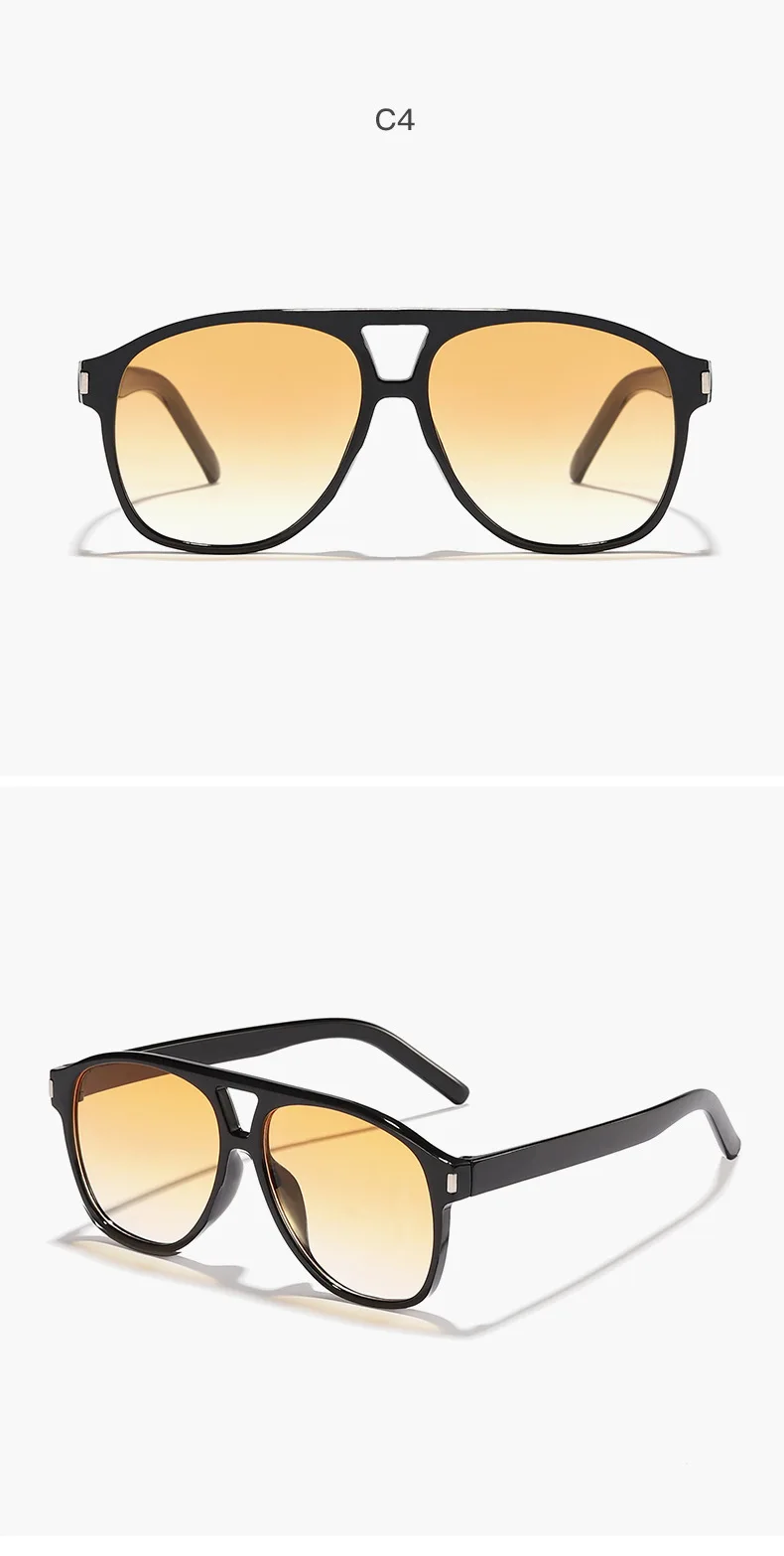 Luxus Marke Designer Großen Rahmen Pilot Sonnenbrille Frauen Für Männer Trend Sonnenbrille Vintage Punk Shades Beliebte Brillen UV400 – Detail 11