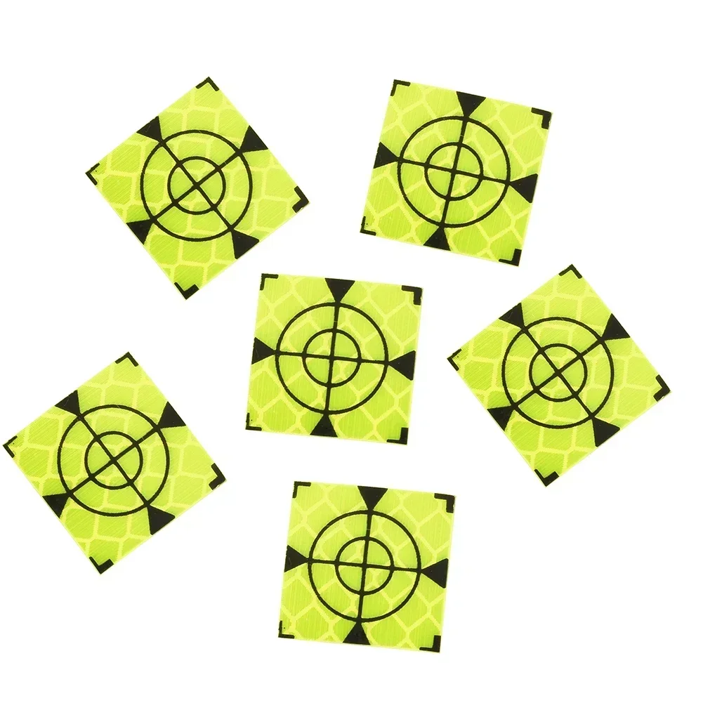 100pcs Cosas Reflector Prismatic Sheet Total Station Parts Reflective Sticker Tape Target Survey Fluorescent Tala Drop Shipping