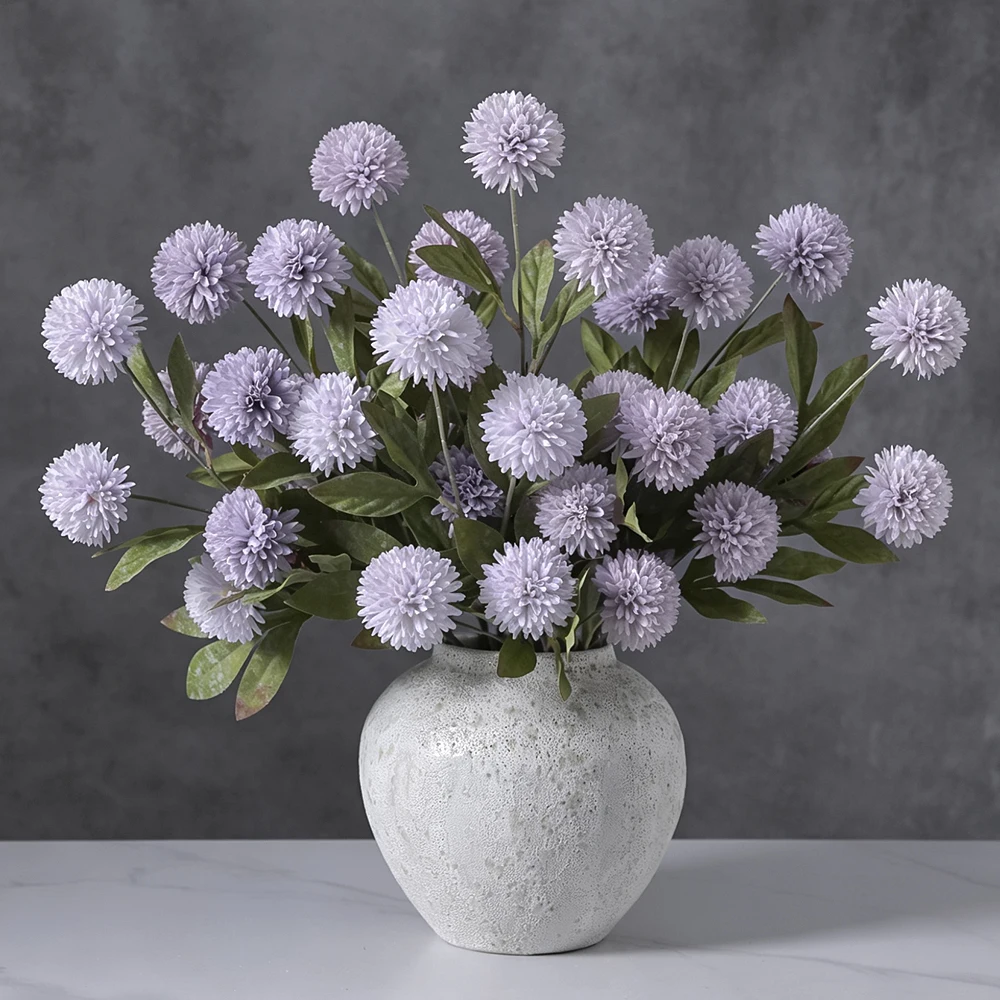 4-köpfige künstliche Gänseblümchen-Seidenblumen, 70 cm, künstlicher Blumenzweig für Heimdekoration, DIY-Esstisch-Deko-Accessoires – Detail 11