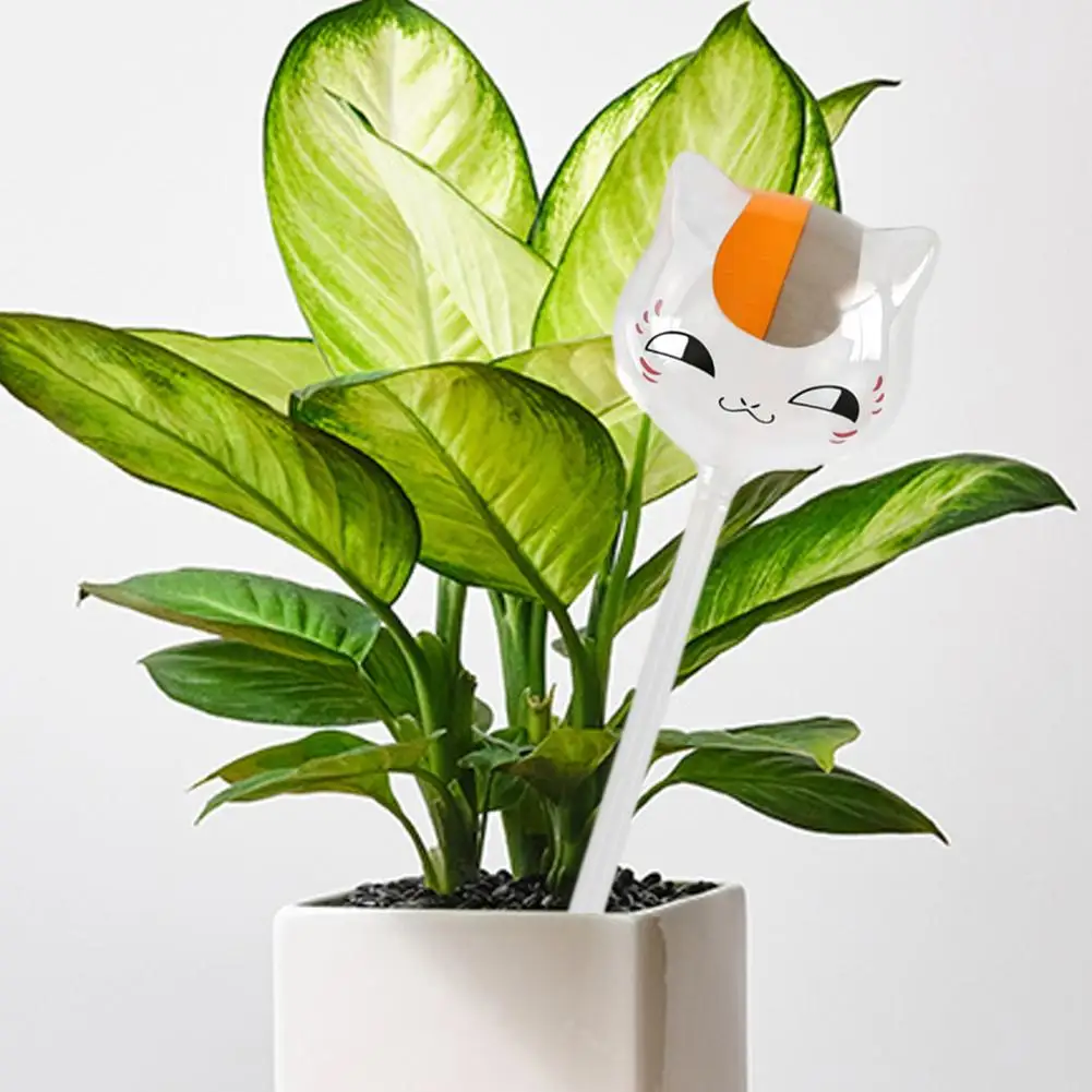 Plant Watering Bulb Cat-shaped Glass Watering Bulbs Automatic Self-watering Planter Inserts Plant Irrigation Devices for Indoor