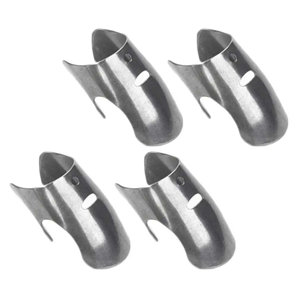 4Pcs Finger Protectors Stainless Steel Kitchen Food Cutting Guards Vegetable Cutter Hand Protector Cooking Essential
