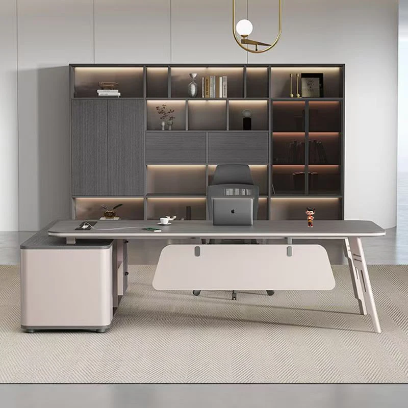 Strong Wooden Executive Desk Storage Drawers Large Wood Cheap Office Desks Modern Luxury Mesa De Escritorio Office Furniture