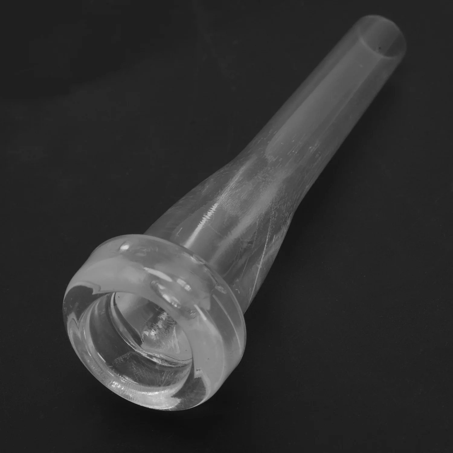 ABS Trumpet Mouthpiece Meg ukuran 3C untuk Bach pemula aksesoris trompet musik bagian atau latihan jari, putih kaya