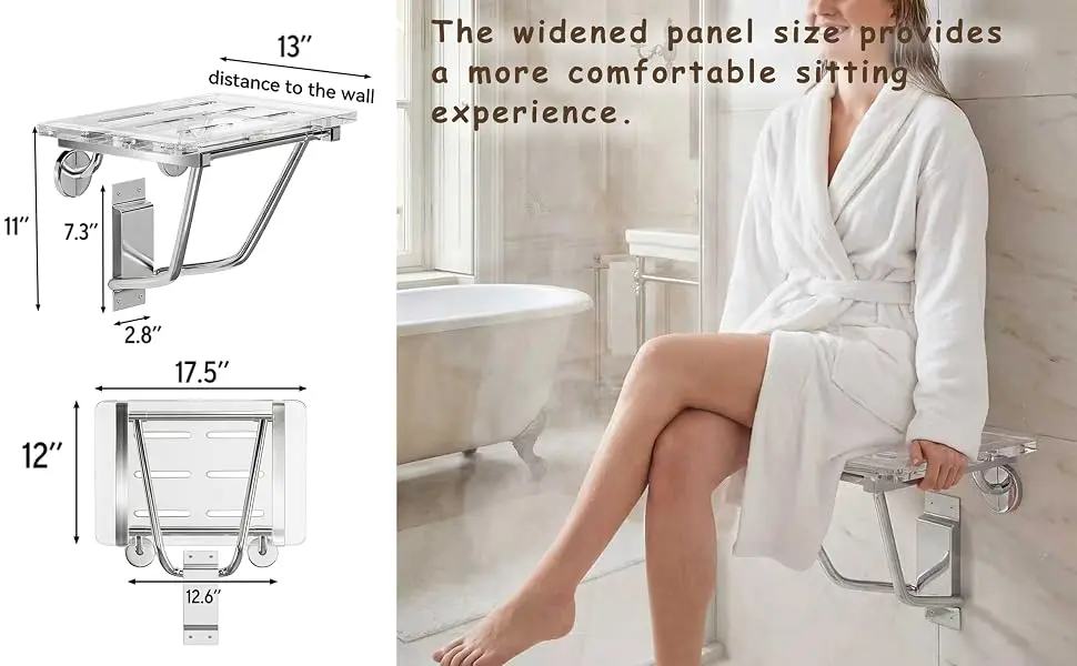 Folding Shower Seat Wall Mounted