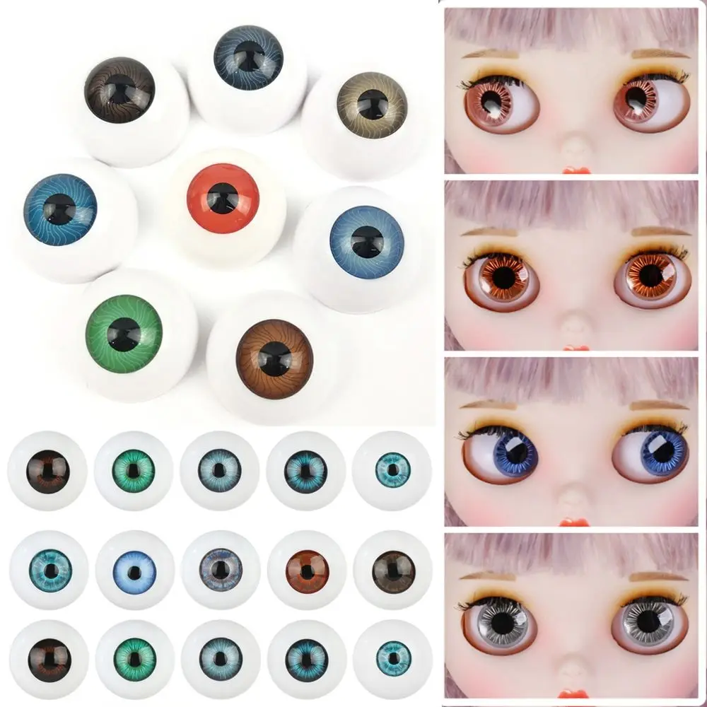 1 pair 24mm 30mm DIY For BJD Doll Doll Eyeball Doll Making Crafts Safety Animal Toy Acrylic Eyes