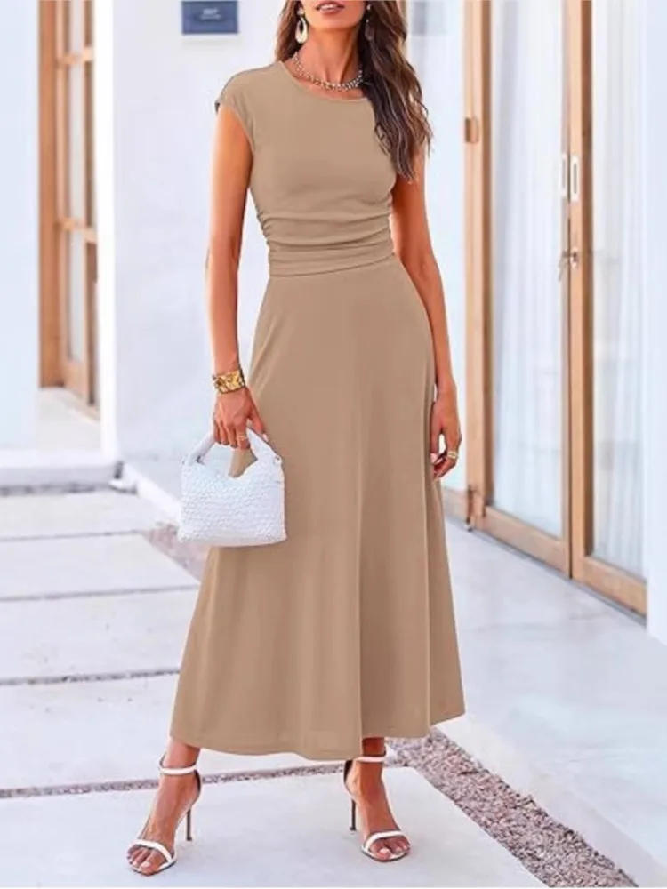2-piece Sets Women Elegant Skirt Suit Casual Short Sleeve Top And Long Skirts Two Piece Set Lady Summer Fashion Knitted Outfit