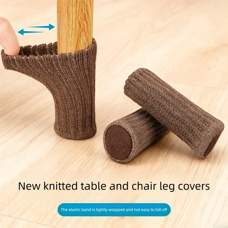 Filcowe nakładki na nogi stołów i krzeseł, odporne na zużycie, antypoślizgowe i redukujące hałas, pogrubione podkładki pod meble i do jadalni.