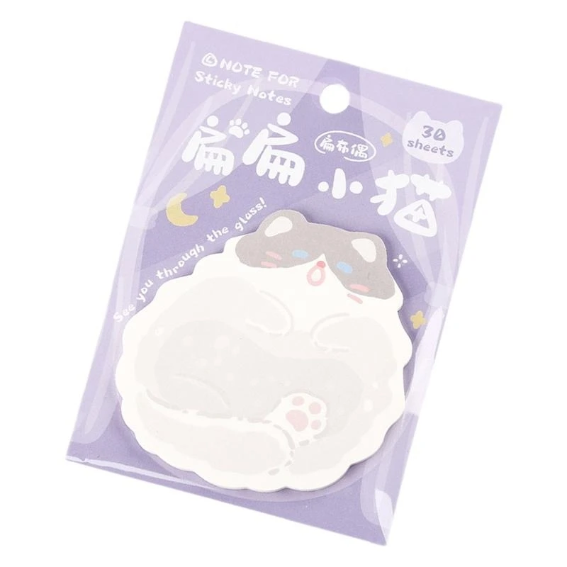 사랑스러운 애완 동물 스티커 노트 간단한 메모 패드를 쉽게 쓰기 쉬운 메모 패드 고양이 시리즈 스티커 메모