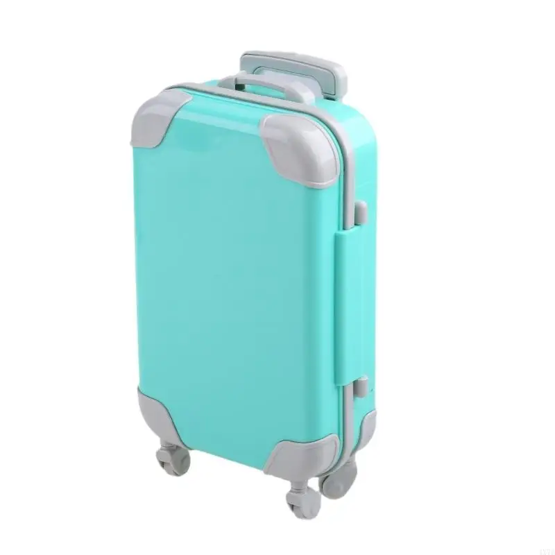 4x7d Mini Tolley False Dolls Travel Suitcase Packing voor Case Weven Packaging Box Simulation Bagage opbergdoos