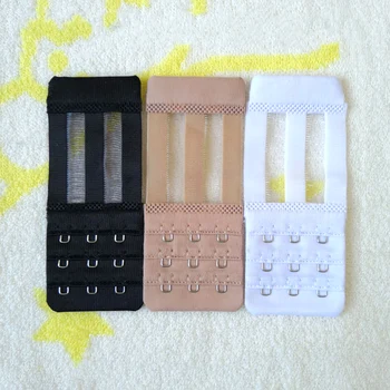 Nowy 3 sztuk/zestaw 3 hak przedłużacz biustonosza damski elastyczny biustonosz przedłużający pasek hak klip Expander regulowana klamra akcesoria intymne