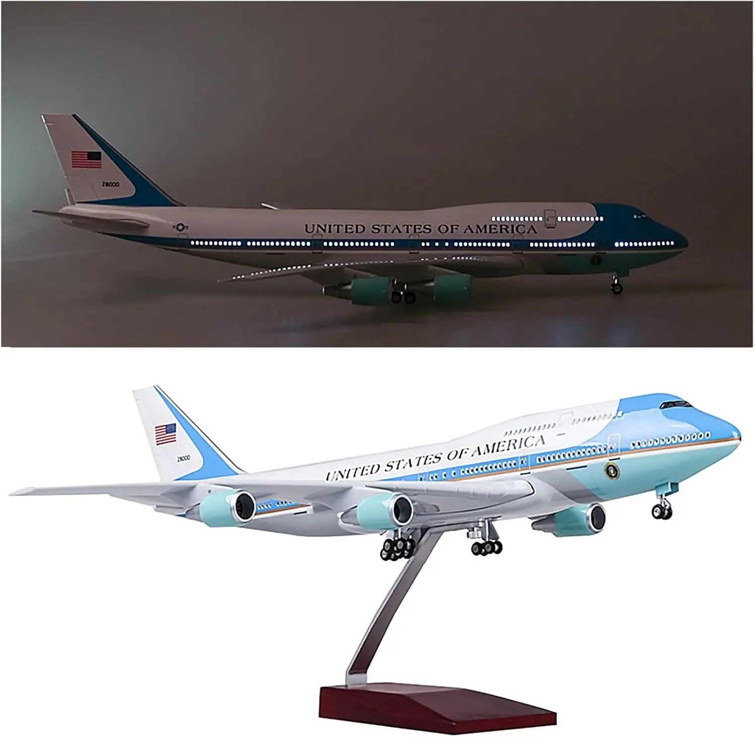 Air Force One Model Airplane B747 Airways 1:150 Scale 47CM Souvenir Planes Simulated Resin Diecast Aircraft Souvenir Gift