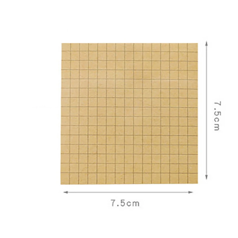 메모장 사무실 책갈피 스티커 메모 패드, 카키색 흰색 스티커, 1 개 80 장