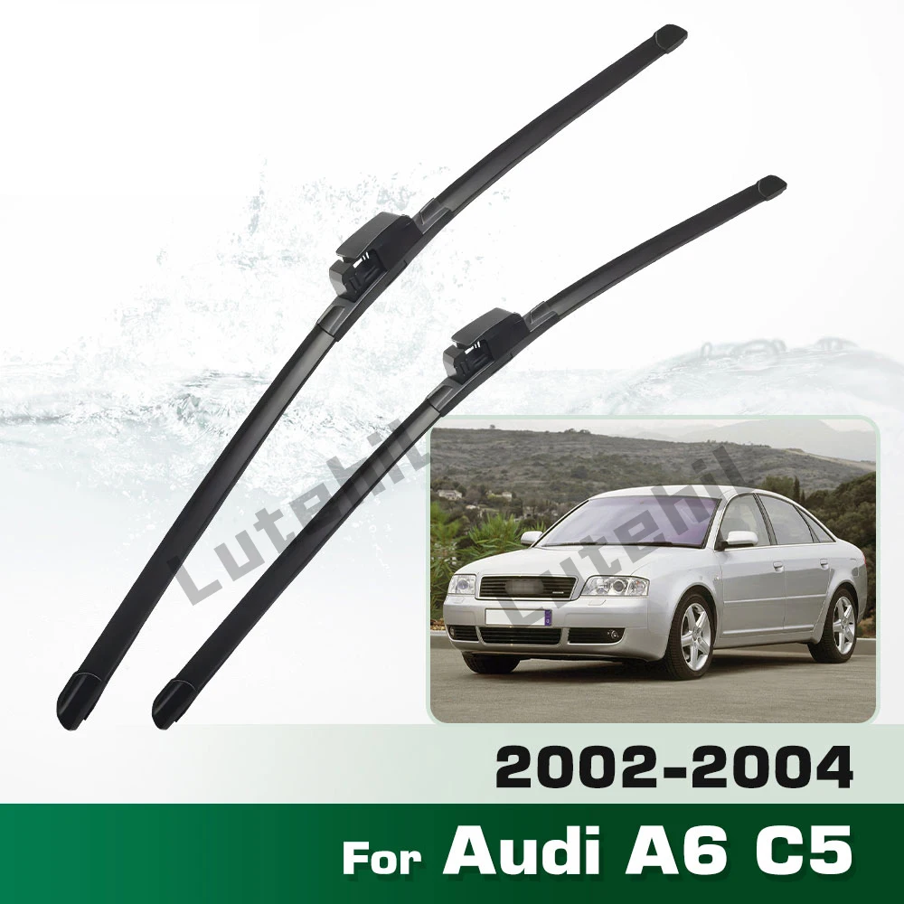 Frontwischer für Audi A6 C5 4B 2002–2004 2003, Wischerblätter, Windschutzscheibe, Windschutzscheibe, Fensterbürste, 55,9 cm + 55,9 cm