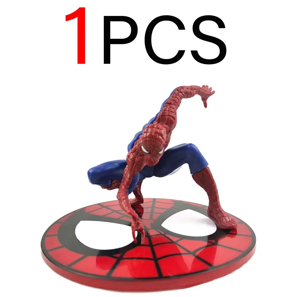Nieuwe Hot Marvels Comics IronMans Spiderman Venoms Handgemaakt Model PVC Materiaal Animaties Decoratie Verjaardagscadeautjes voor kinderen