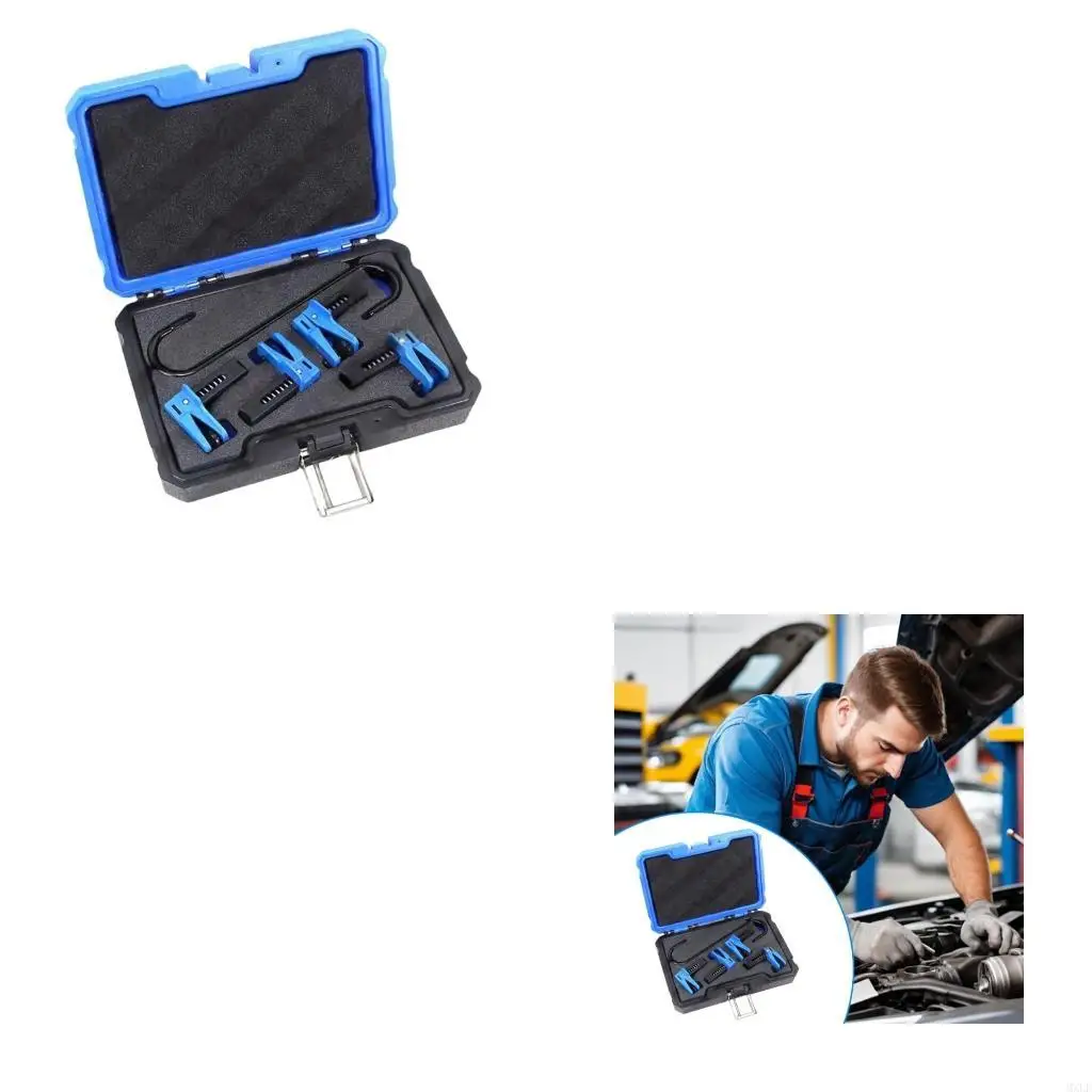 

Comprehensive Brake Line Clamp System Repair Includes Caliper Hanger and Stopper for Professional and DIY Mechanic