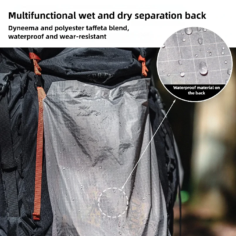 Backpack Expandable Storage Pouch Expandable Mesh Kangaroo Pouch Ultralight Hiking Camping Breathable Outdoor Gear Storage Pouch view 4
