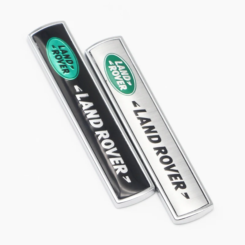 Car 3D Metal Logo Logo Side Body Fender Trunk Sticker For Land Rover Discovery Velar Evoque Range Rover Decorative Accessories