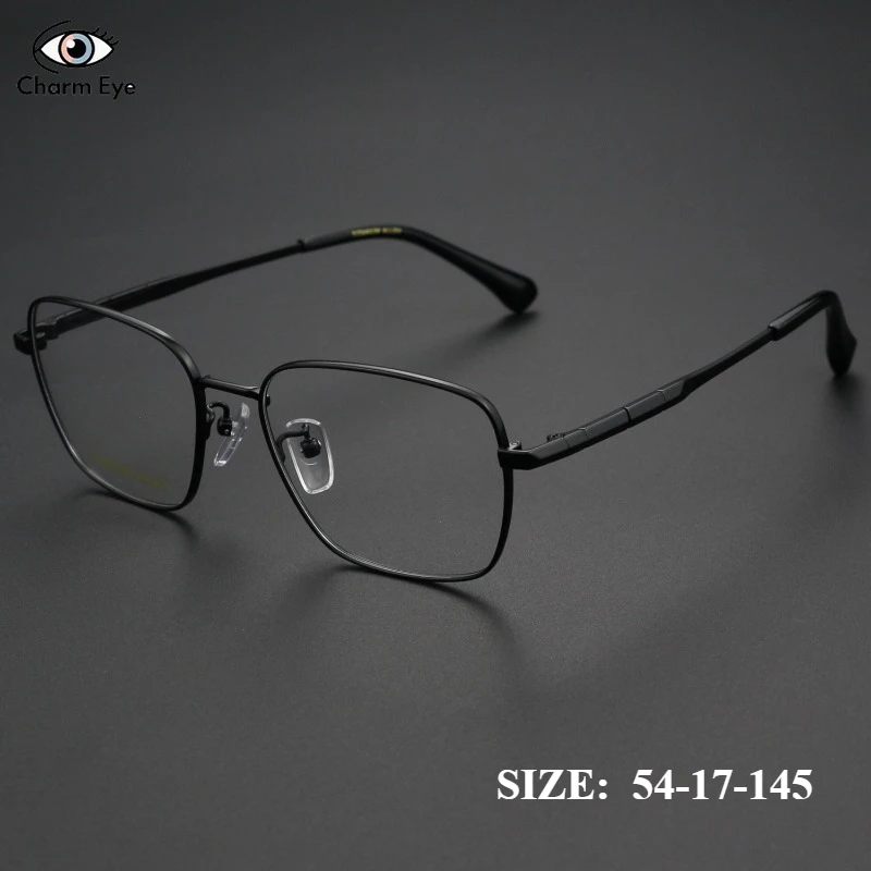 

Men Business Pure Titanium Glasses Frame Fashion High-end Black Optical Myopia Ultra Light Reading Anti Blue Light Eyeglass 5004