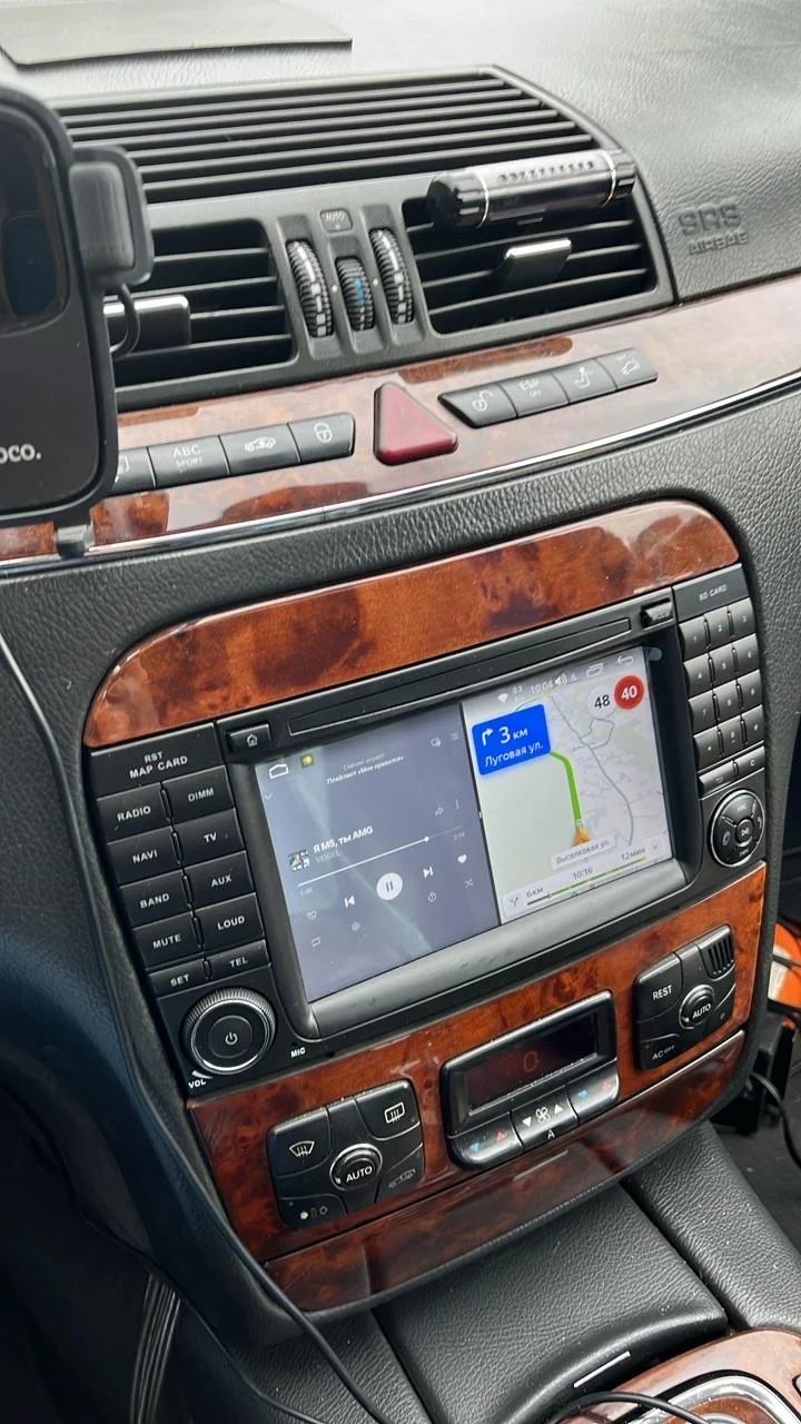CHSTEK Car Radio Android 13 Carplay For Mercedes Benz S/CL Class W220 W215 S320 S430 Multimedia Bluetooth Navigation WIFI 4G GPS