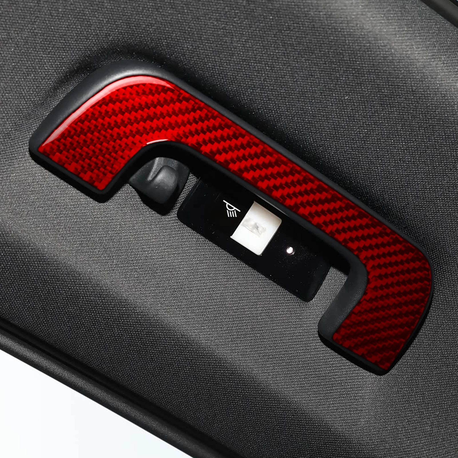 Carbon Fiber Roof Grab Handle Decor For Porsche Cayenne 9YA 9YB E3 2018 2019 2020 2021 2022 2023 Interior Accessories Stickers