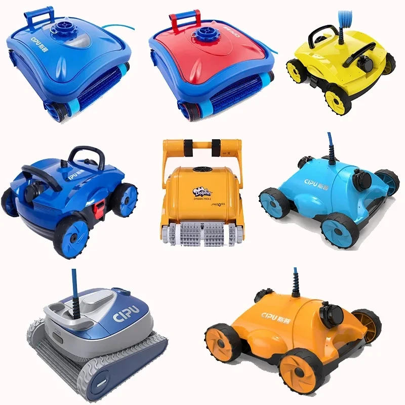 Robot Limpiafondos para Piscinas, Limpiador Eléctrico Automático Inalámbrico para Piscinas Enterradas