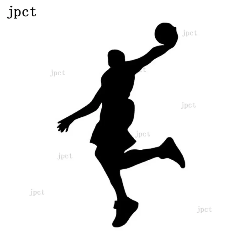 JPCT Personalized Decorative Basketball Player Cool Sports Decal For Racing, Bicycle, Bumper Waterproof Decal, 10x16cm