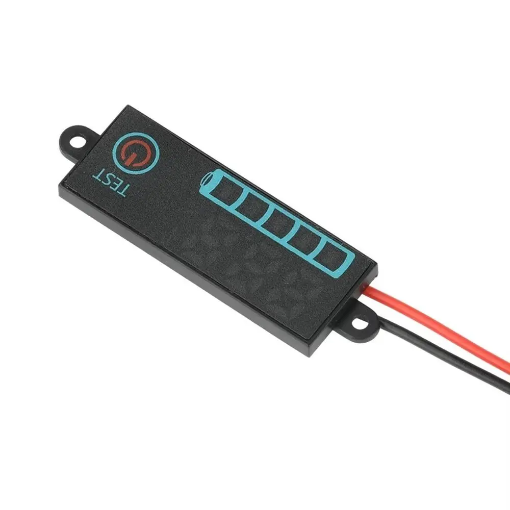 1Pcs DC 7-55V Battery Level Indicator 12V 24V 36V 48V LED Screen Battery Voltage Tester 3S-14S Low Voltage Alarm