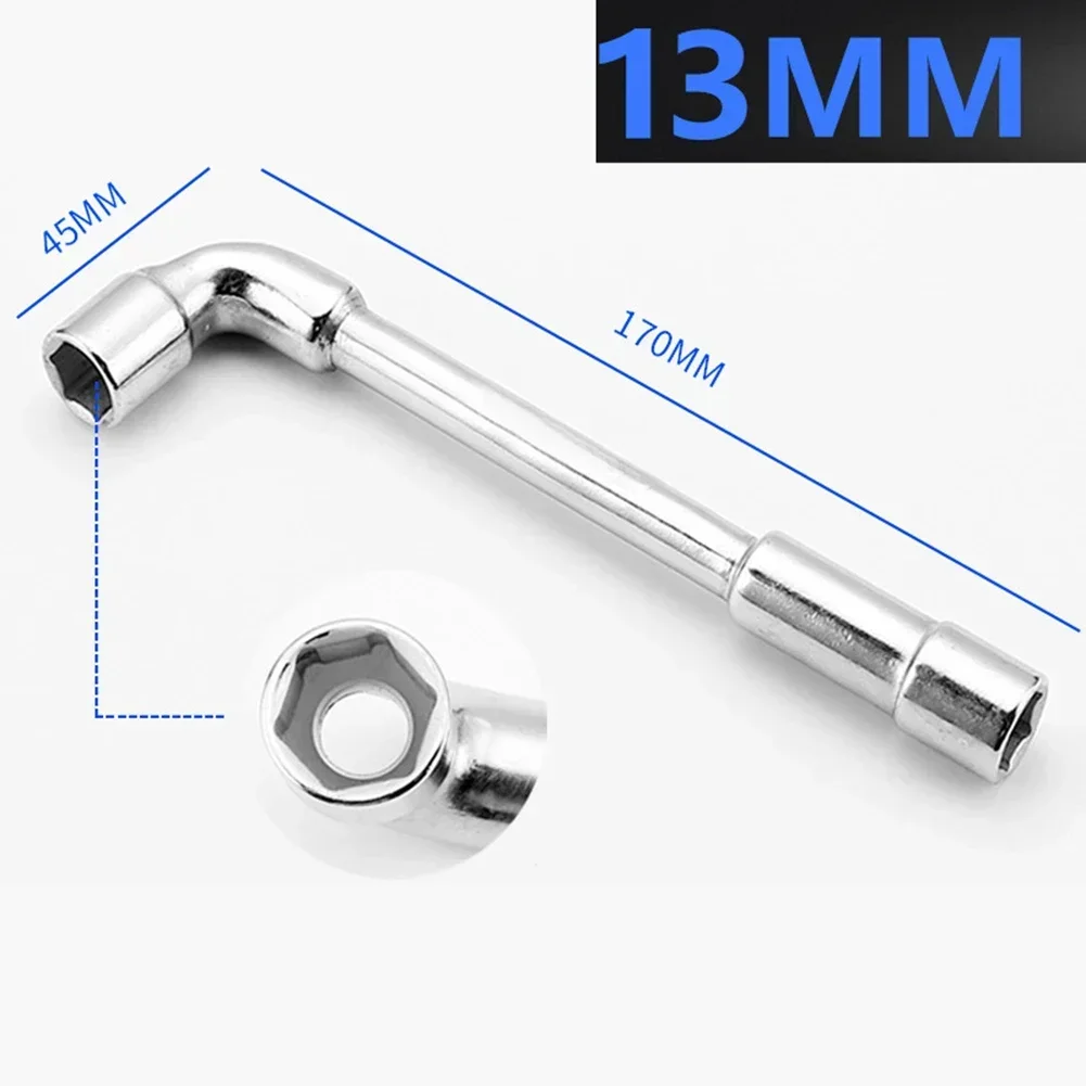 Double-head Casing Pipe Socket Wrench L-shaped Perforated Elbow 7-Shaped Hex Workshop Equipment Hand Tools