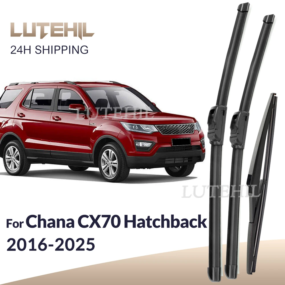 

For Chana CX70 Hatchback 2016-2025 2023 2024 Wiper Front & Rear Wiper Blades Windshield Windscreen Window Brushes 22"+19"+10"