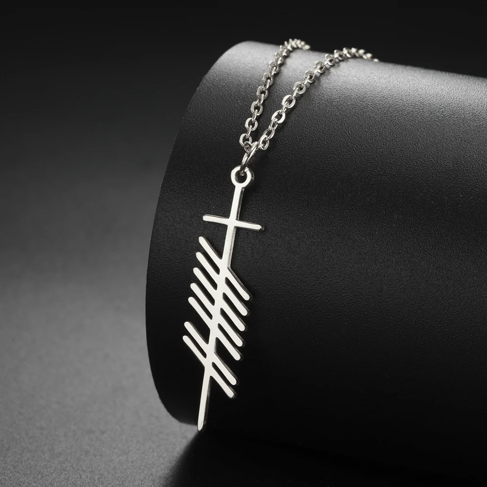 Dawapara Ogham Halskette Stärke Weisheit Liebe alten irischen Baum Alphabet nordischen Amulett Edelstahl Schmuck – Detail 15