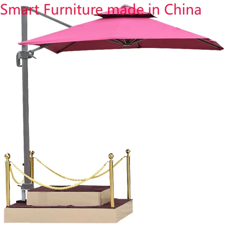 

umbrella Sentry box sunshade security property image doorman standing guard sun outdoor platform outdoor