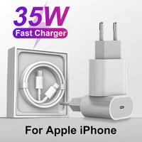 For APPLE Original 35W PD Fast Charger For iPhone 11 12 13 14 Pro Max Mini Quick Charging X XS XR 8 Plus Cable Phone Accessories