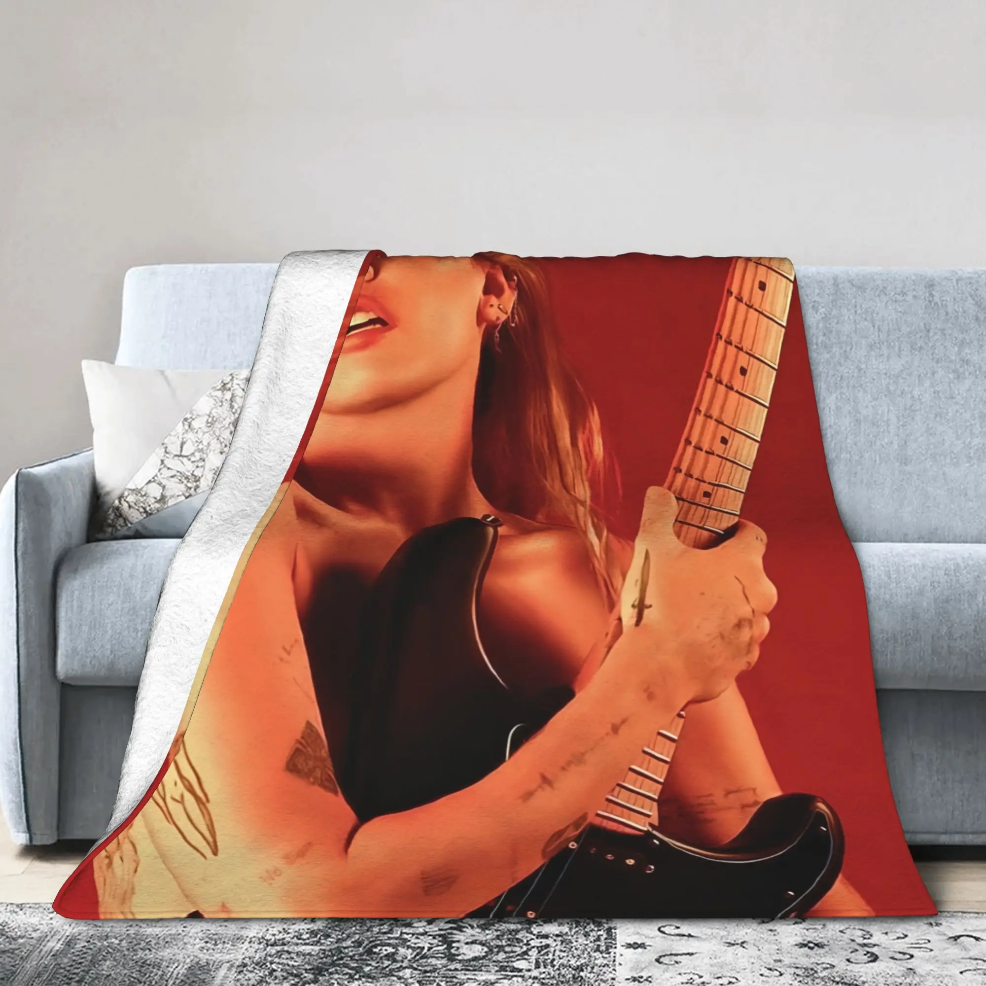 Mileys Cyruse Basse Persuades Album Flannel Throw Blankets  Blanket for Bedding Couch Warm Bed Rug
