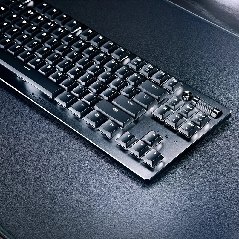 Razer DeathStalker V2 Pro Tenkeyless bezprzewodowa klawiatura dla gracza o niskim profilu przełączniki optyczne-bardzo długi czas 50-godzin pracy na baterii