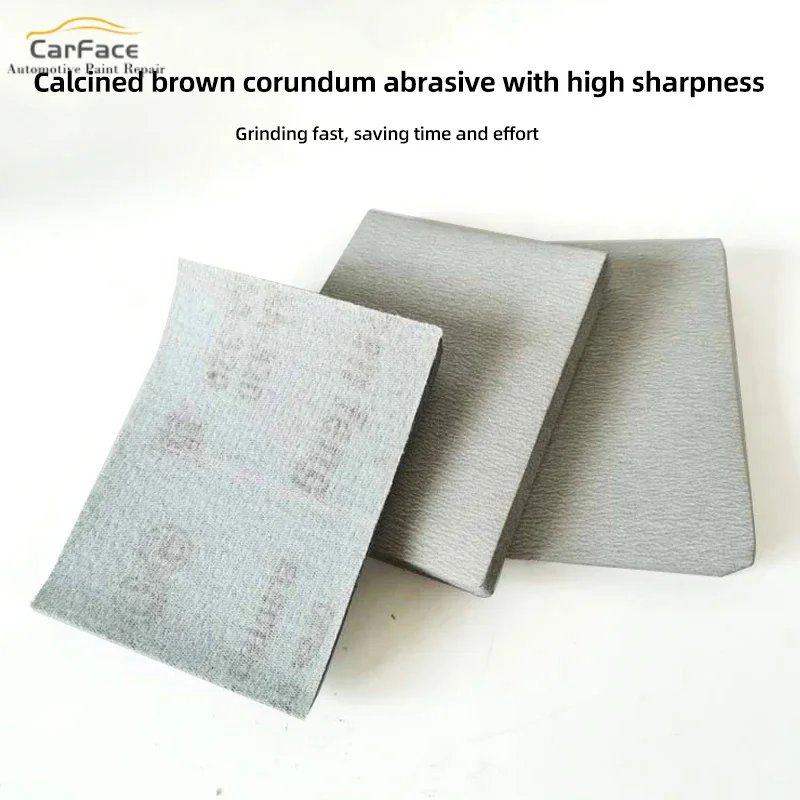 Dry Sandpaper Sanding Paper 75*100MM Hook Loop Grit 80/120/180/240/320/400/600# Sander Pads Sheet Adhesive Metal Polishing Tool